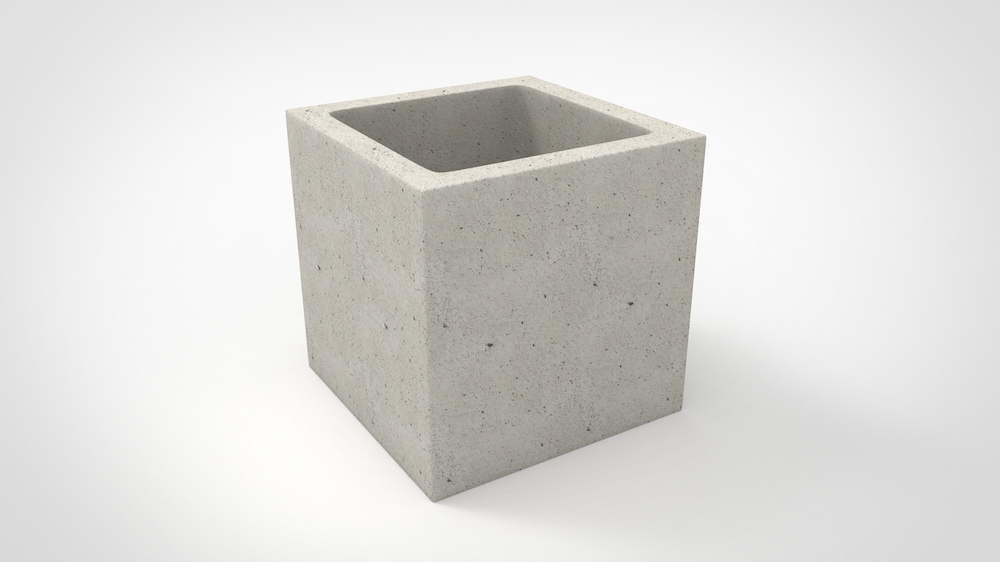 Meio bloco de concreto e blocos compensadores