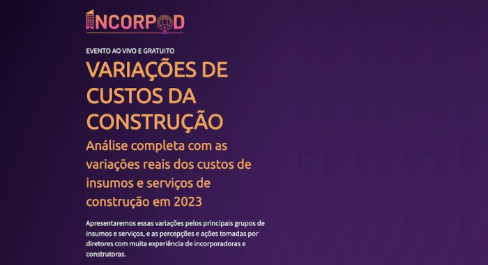 Webinar debate variações de custos da construção
