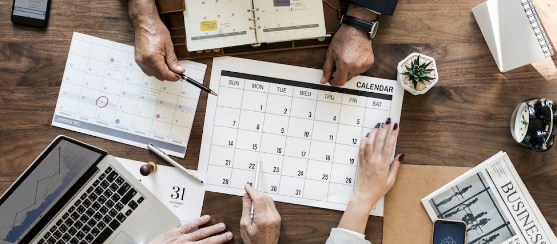 Group of business people having a meeting